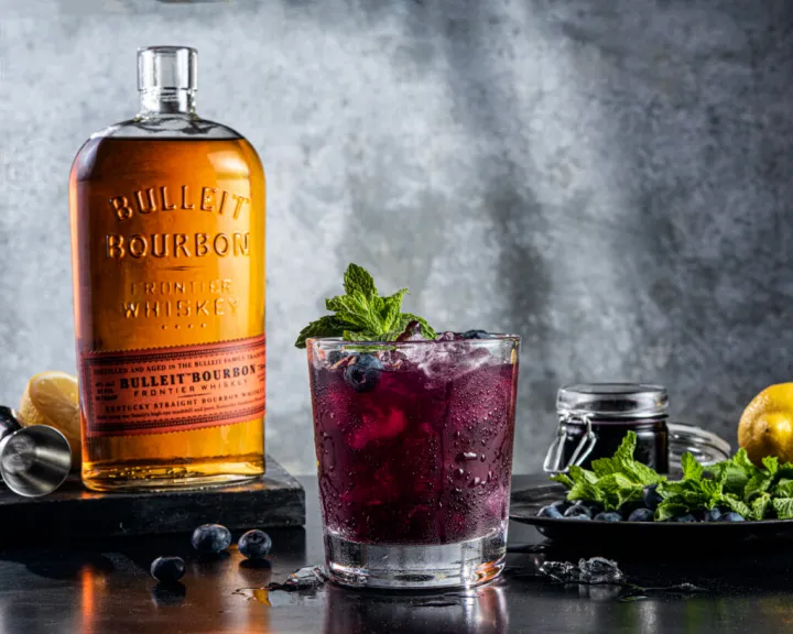Blueberry Bourbon Smash